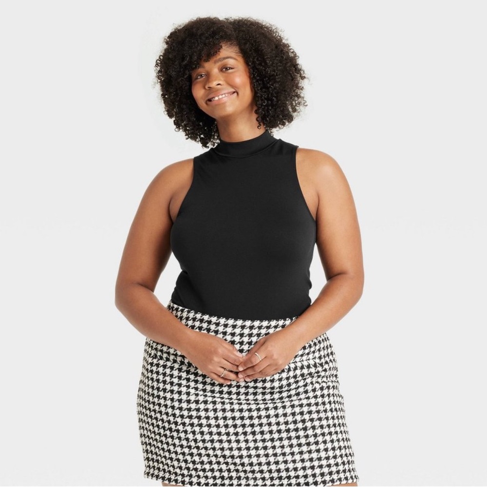 033-NWT A New Day Women's Black Seamless Bodysuit Size: XXL